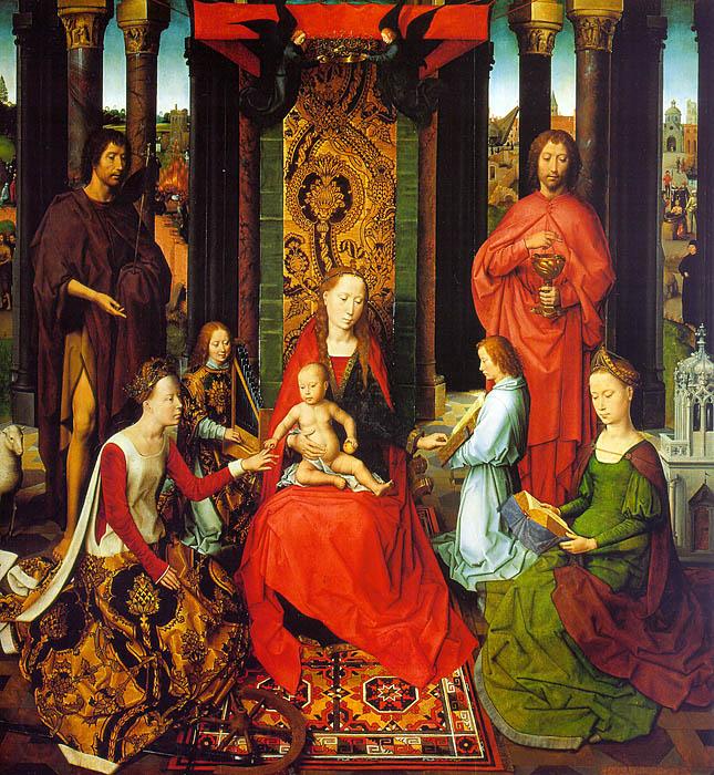 Hans Memling Triptych of St.John the Baptist and St.John the Evangelist France oil painting art